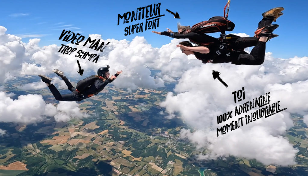 Hugo En plein ciel - Saut en Parachute